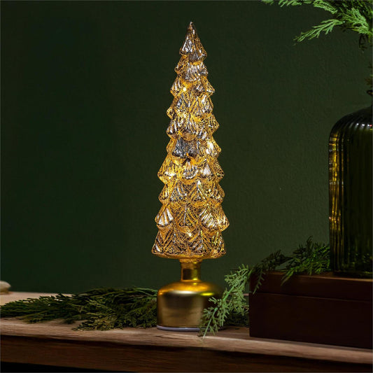 Rotating Metallic Glass Tree