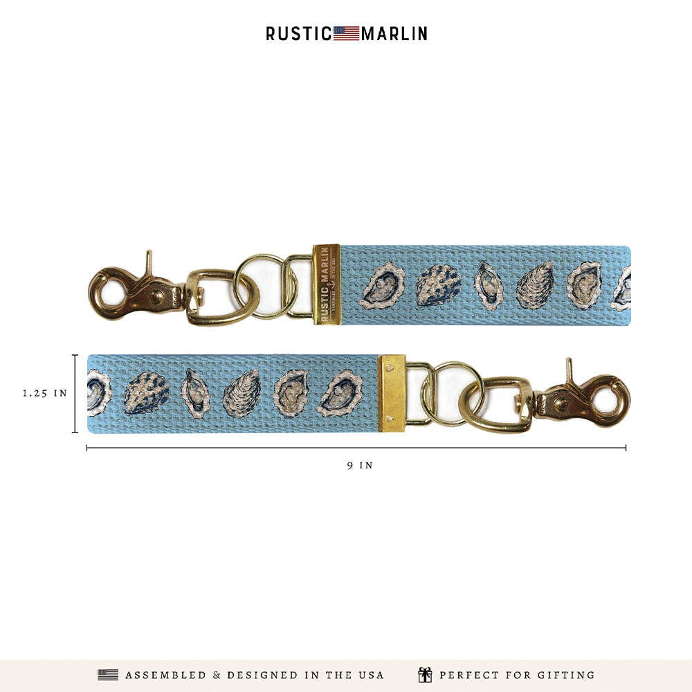Oyster Blue Keychain