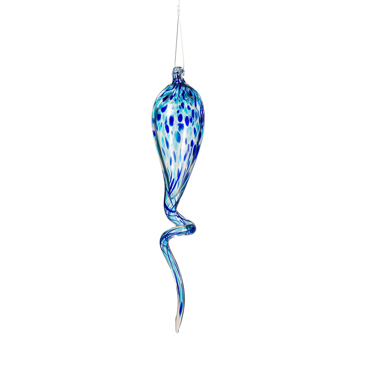 Swirly Art Glass Outdoor Hanging Décor