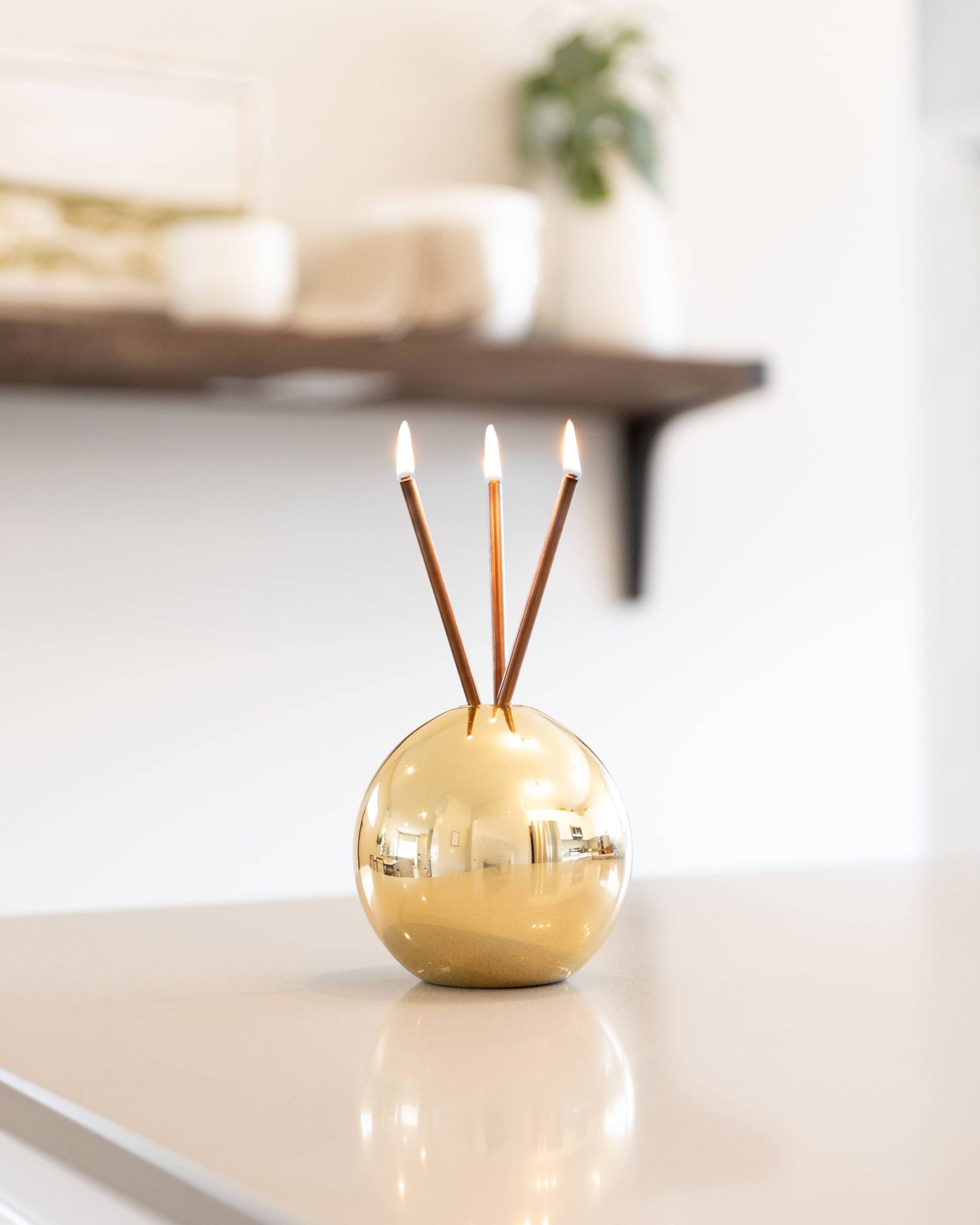 Everlasting Candle - Neva Vase Metallic Gold