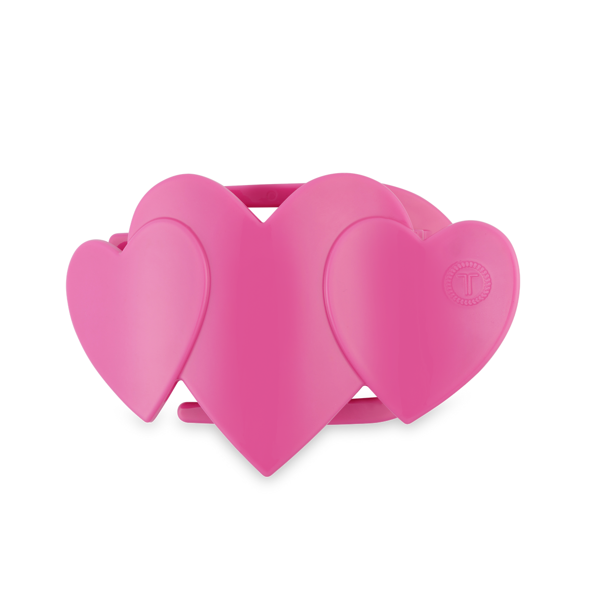 Flat Hair Clip | Medium | Pink Heart to Heart