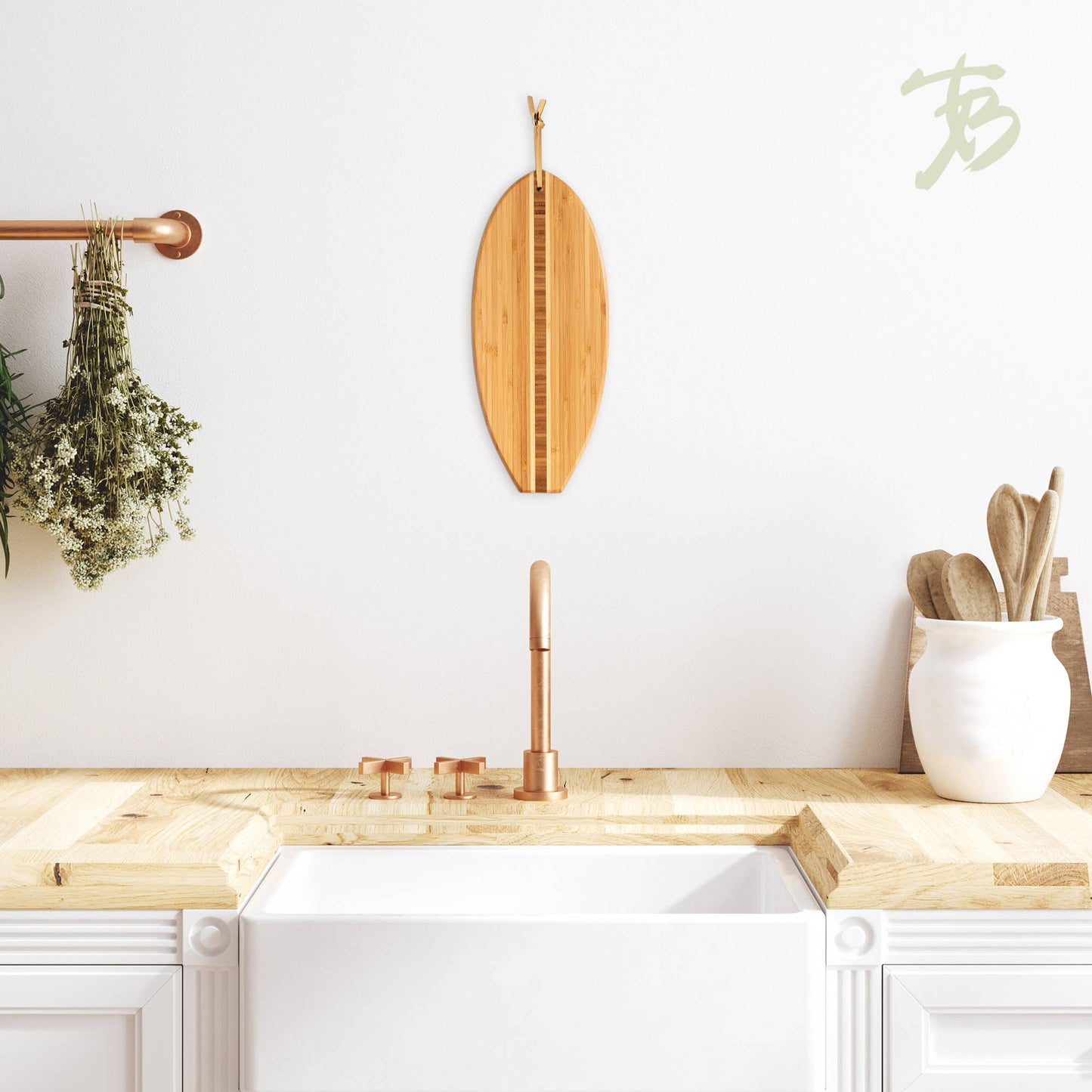 Li'l Surfer Surfboard Shaped Serving & Cutting Board