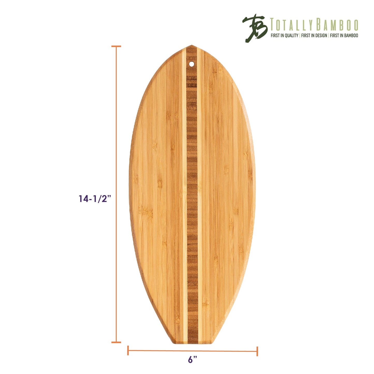 Li'l Surfer Surfboard Shaped Serving & Cutting Board