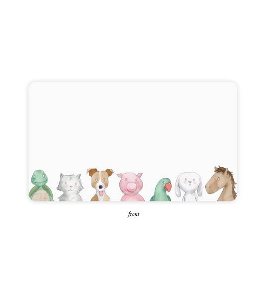 Animal Friends Little Notes – Boxed Set of 85 Mini Notecards