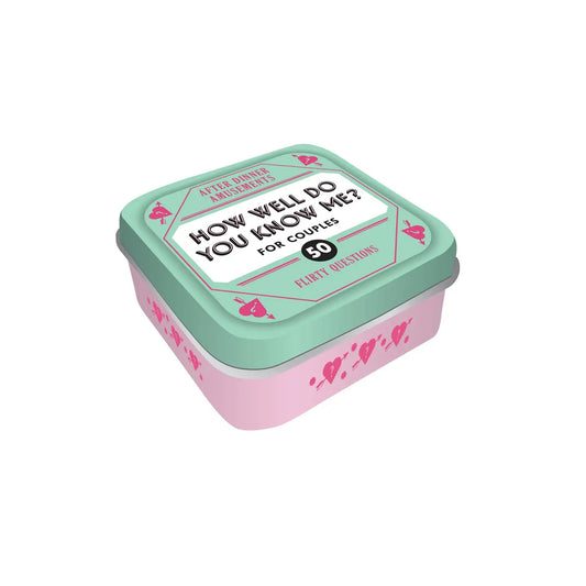 After Dinner Amusements: How Well Do You Know Me? For Couples.