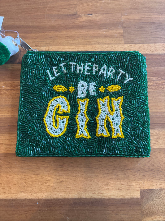 Let the Party BeGIN Beaded Coin Pouch
