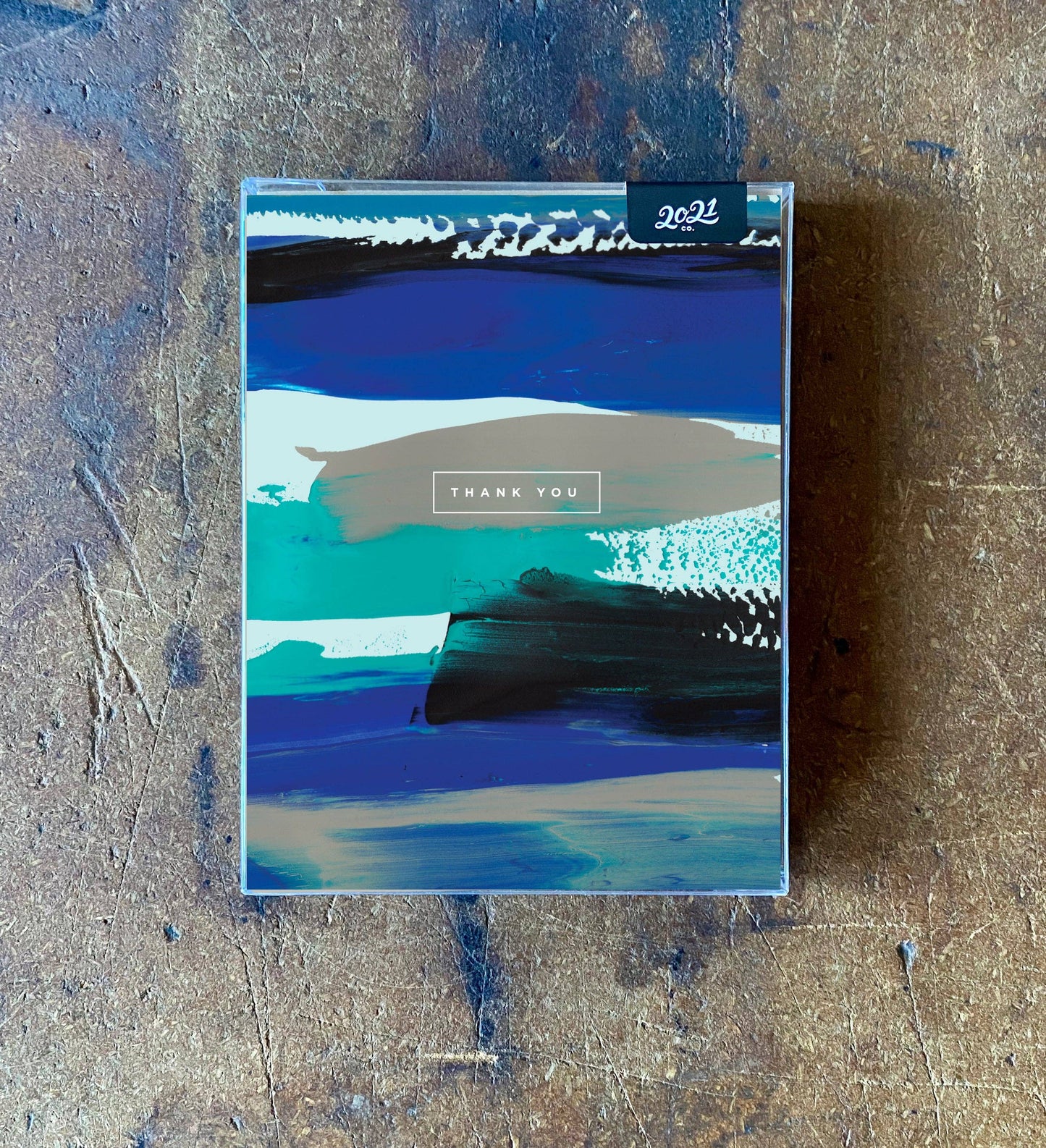 painted blues thank you card