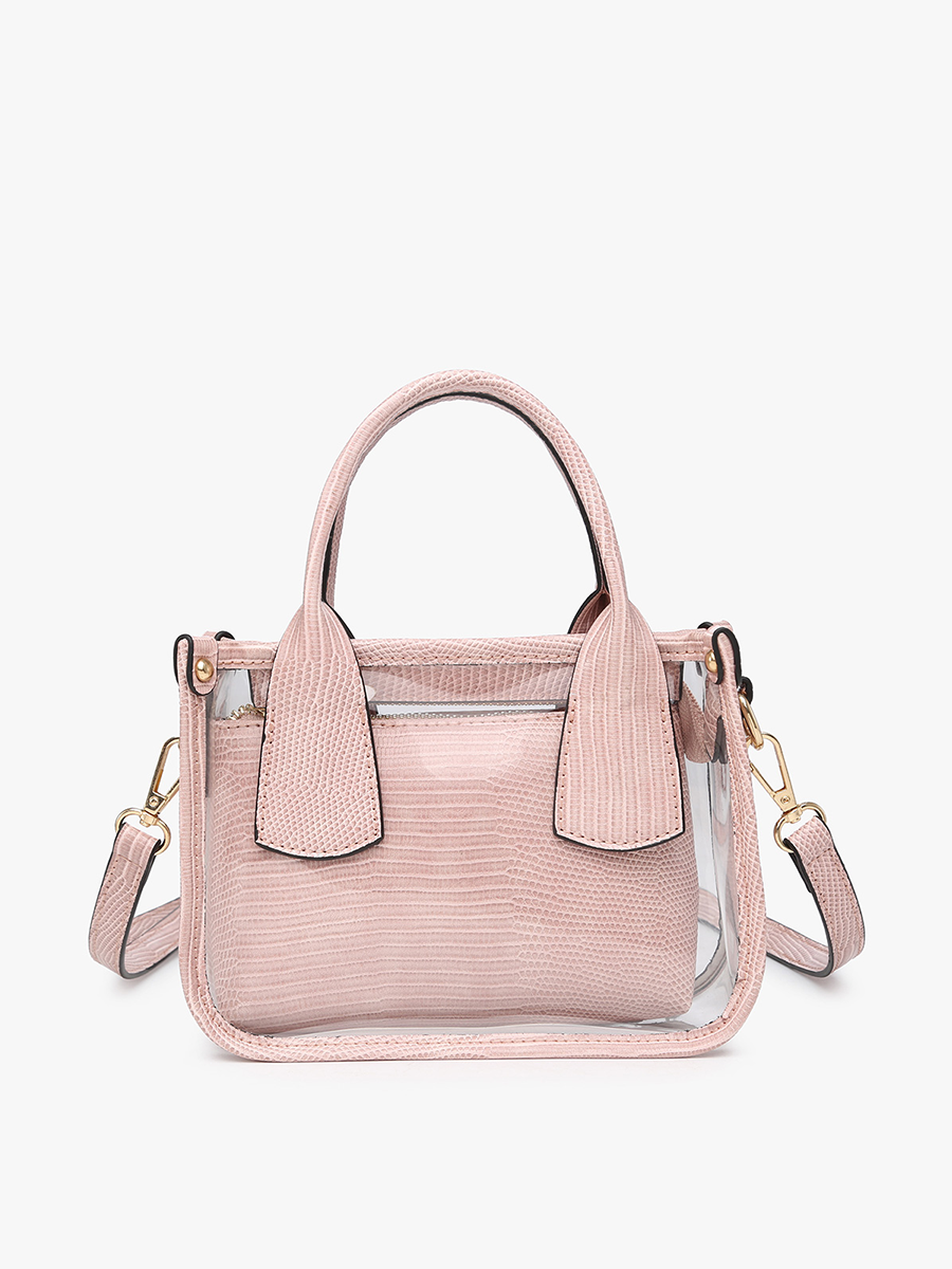 Stacey Clear Satchel Bag – Removable Inner Bag | M2225CR