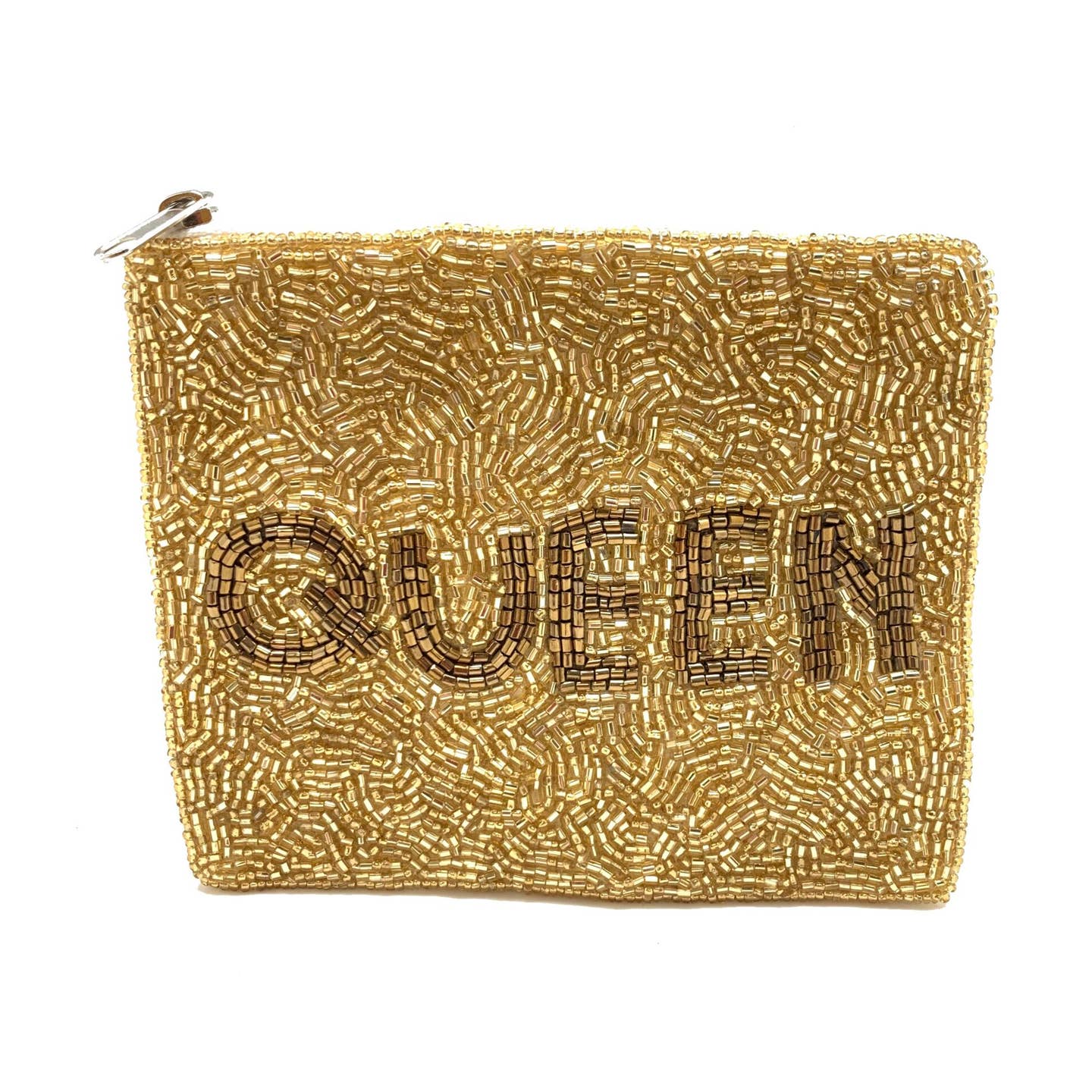 Queen Beaded Coin Pouch