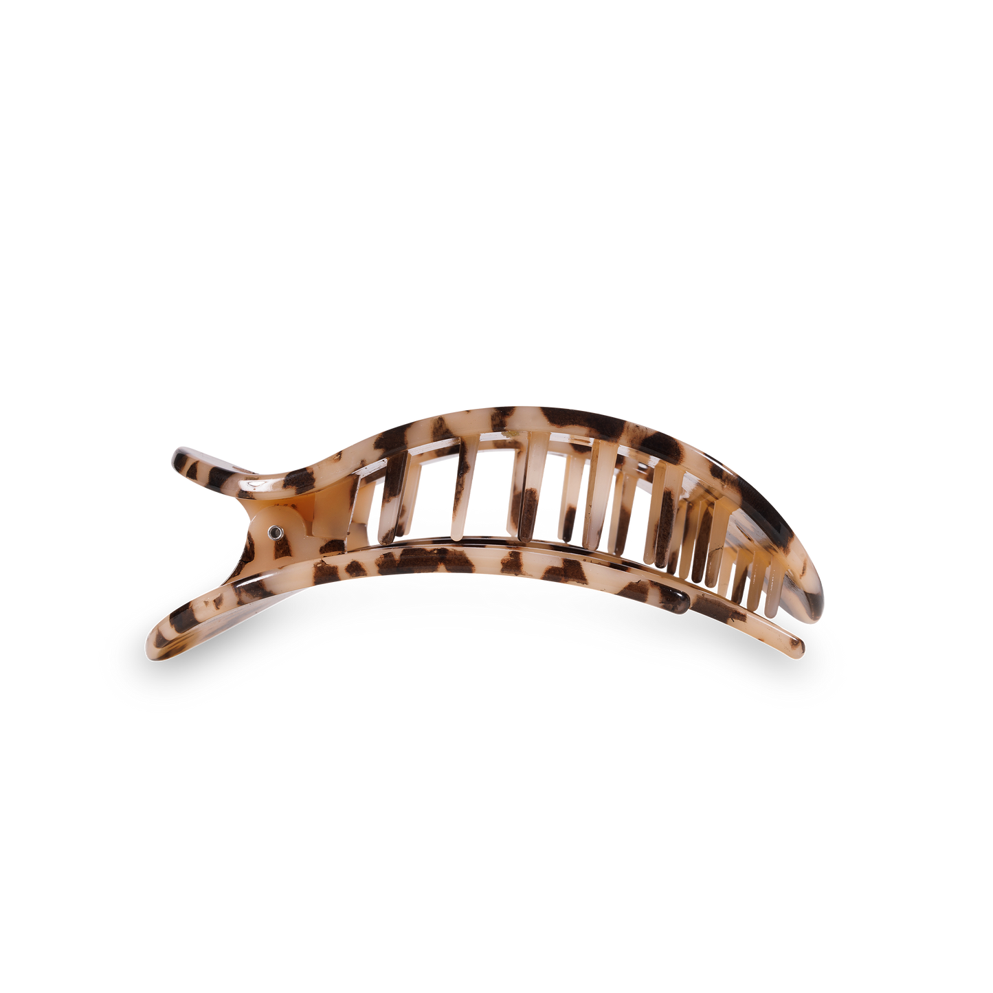 Blonde Tortoise Medium Round Flat Hair Clip