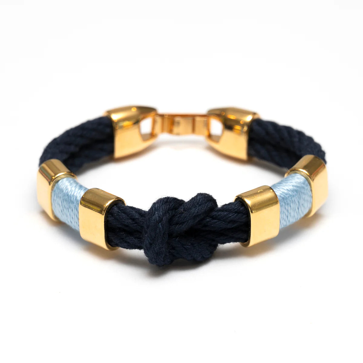 Starboard Bracelet - Navy/Light Blue/Gold