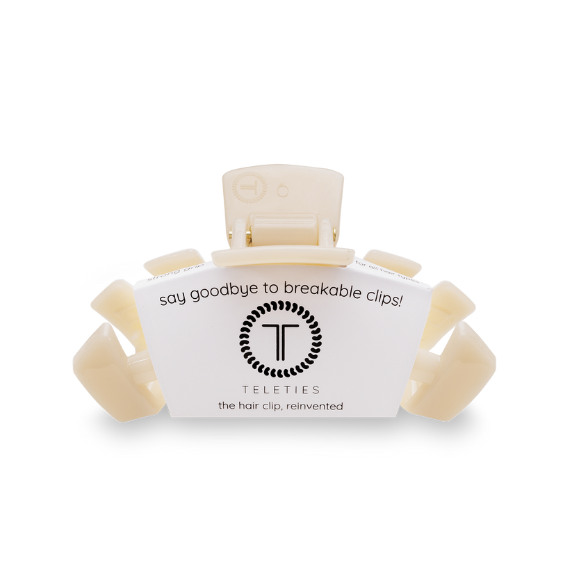 Classic Almond Beige Small Claw Hair Clip