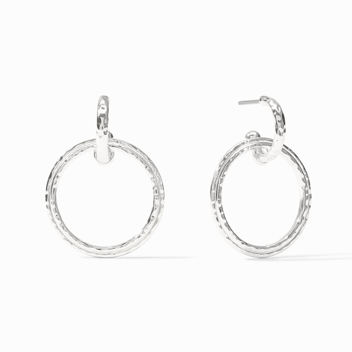 Astor 6-in-1 Charm Earring Silver - Iridescent Clear Crystal-