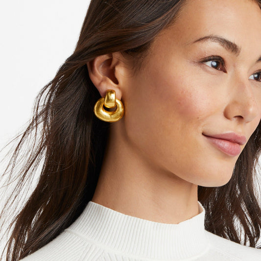 Avalon Doorknocker Earring Gold