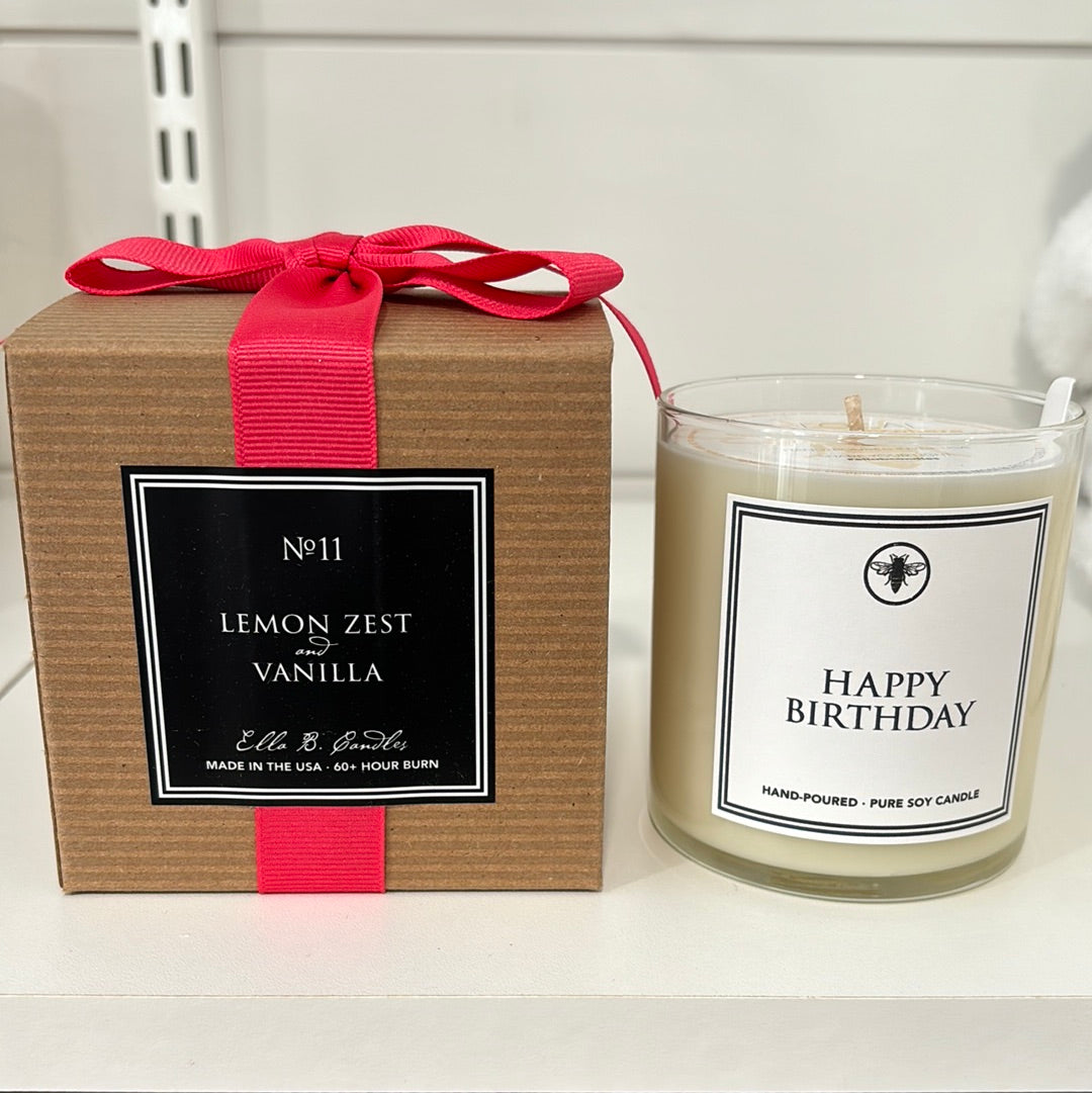 Happy Birthday Soy Candle