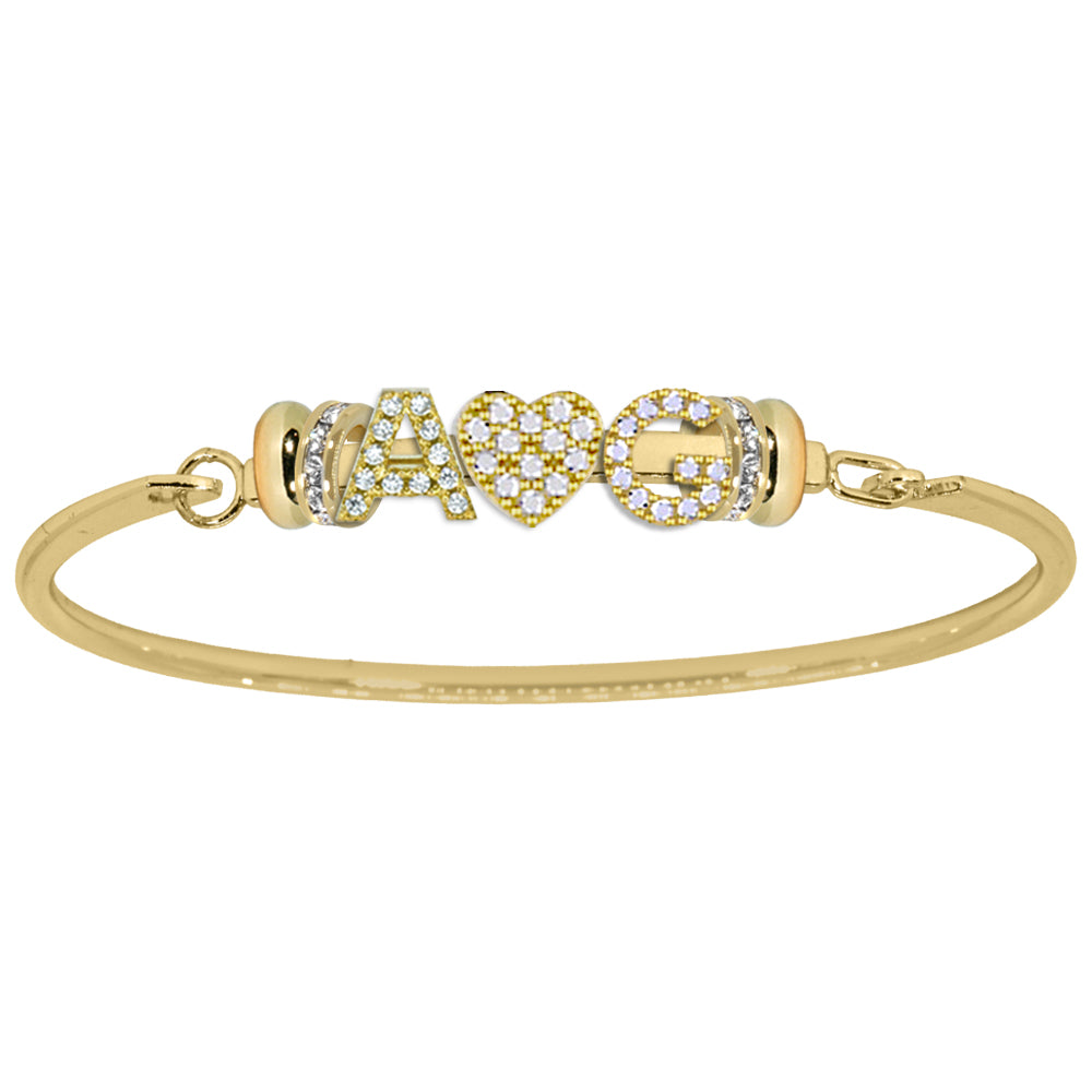 Birthstone & Initial Personalized Bracelet