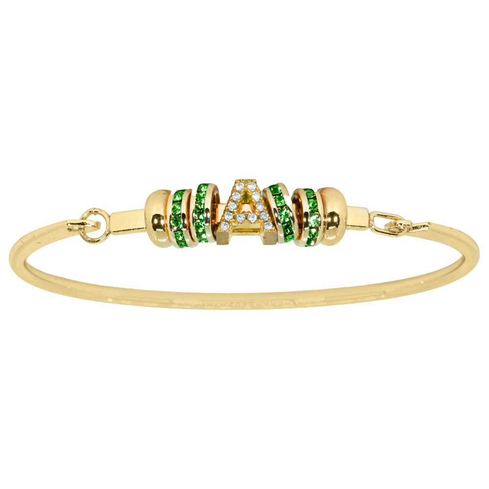 Birthstone & Initial Personalized Bracelet