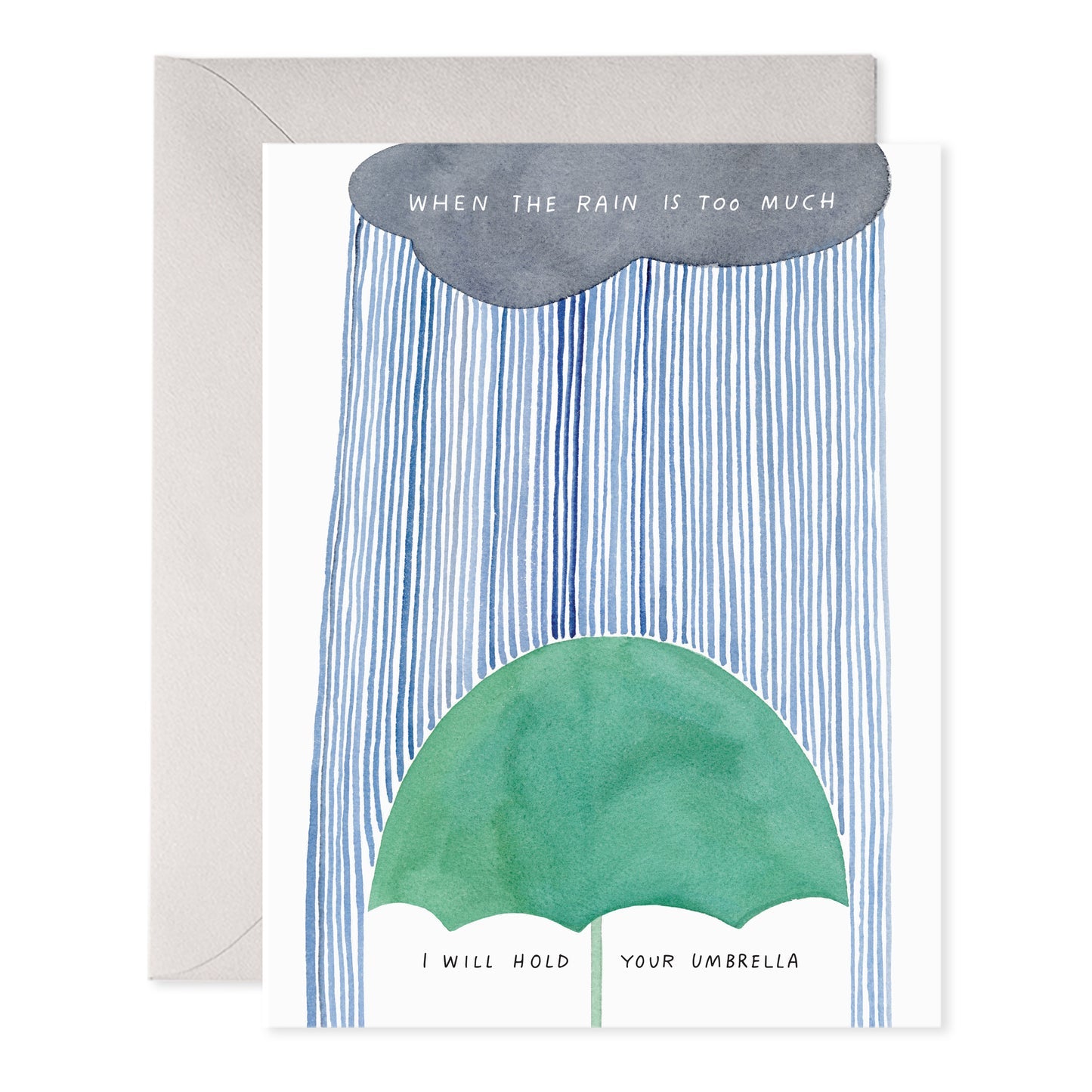 Hold Your Umbrella Greeting Card