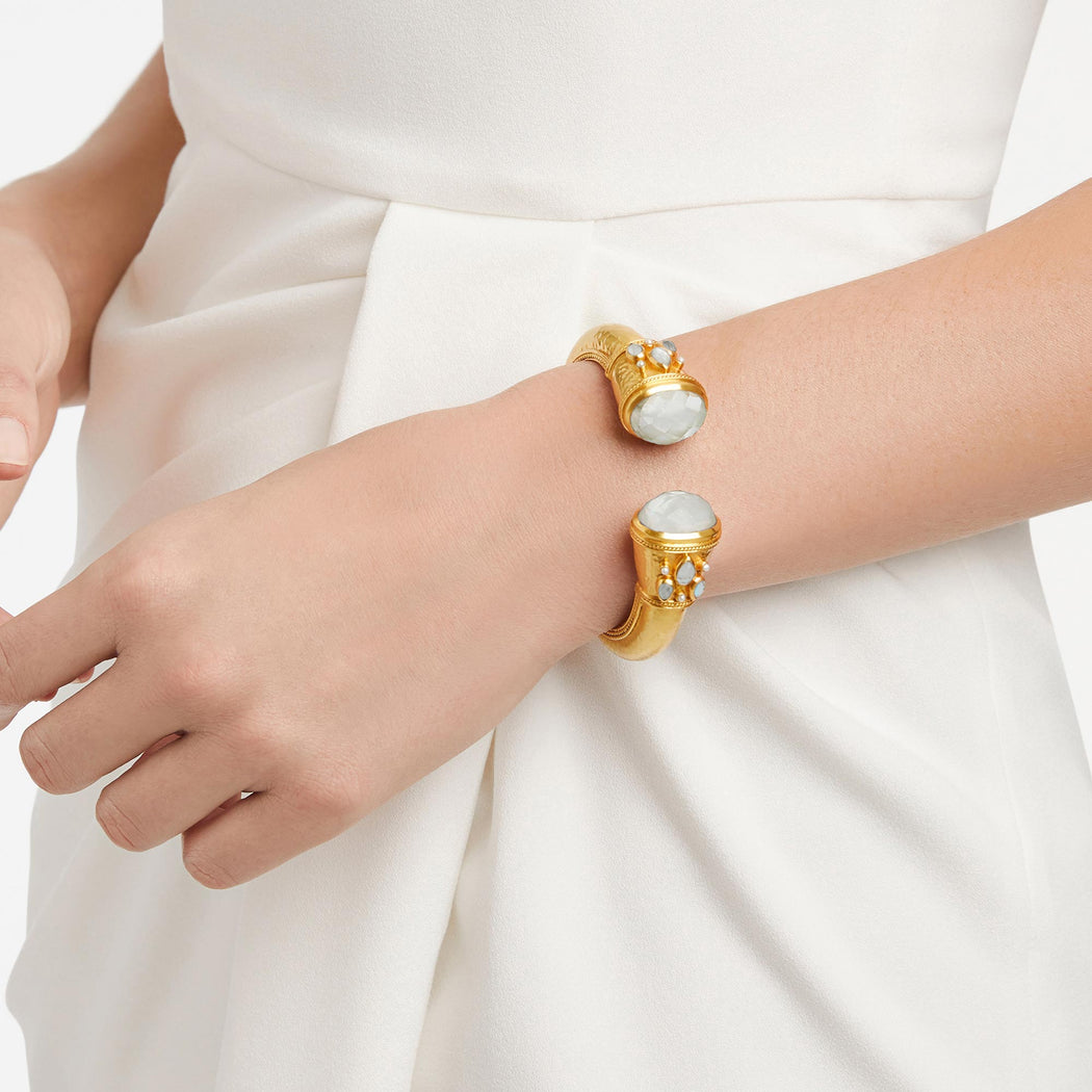 Cannes Cuff Iridescent Clear Crystal