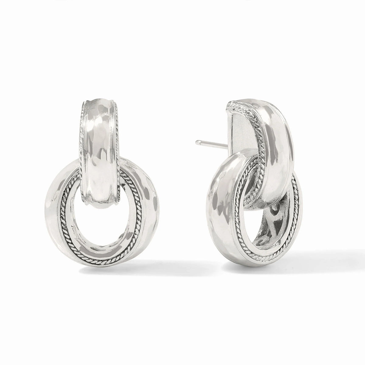 Cannes Doorknocker Earring Silver