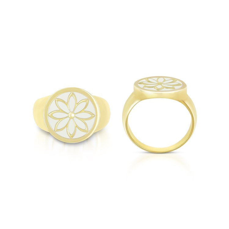 Daisy All Gold Ring