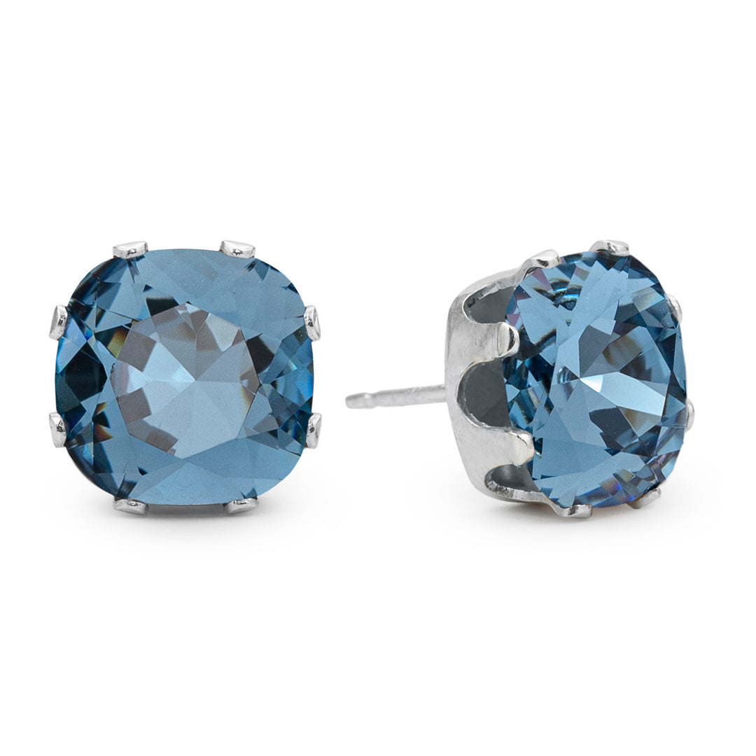 Denim Cushion Earrings
