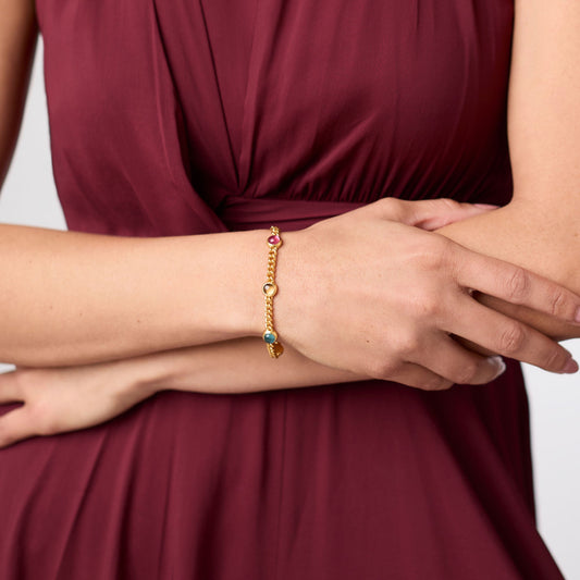 Dolce Delicate Iridescent Multi-Stone Bracelet