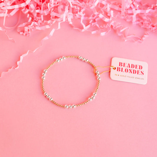 ILY (i love you) Bracelet Gold with Silver