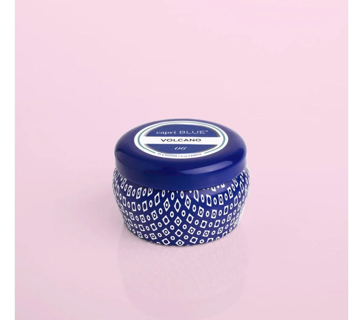 Capri Blue Volcano Volcano Signature Blue Mini Tin Soy Candle, 3oz