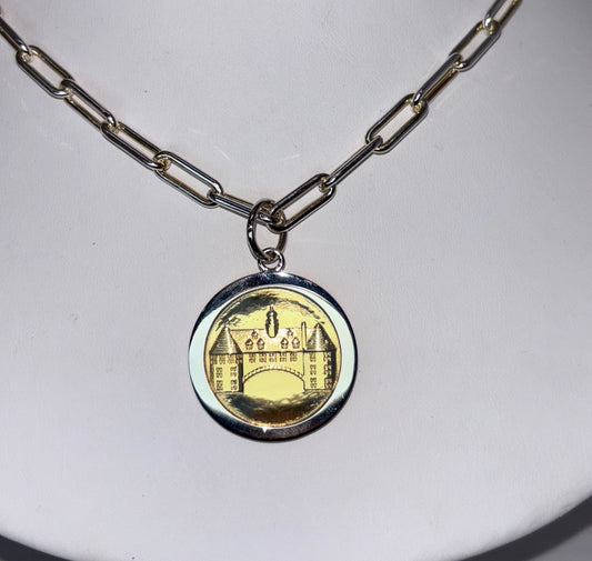 The Towers Narragansett Pendant - Gold Center Vermeil