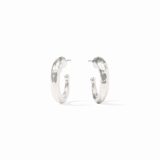 Hammered Hoop Silver - Small