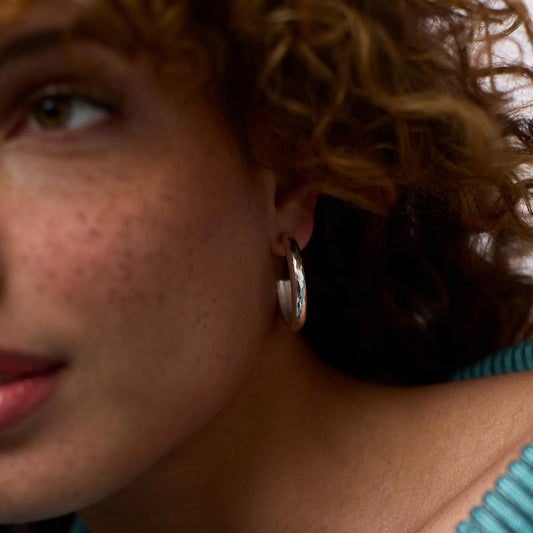 Havana Hoop Silver - Medium