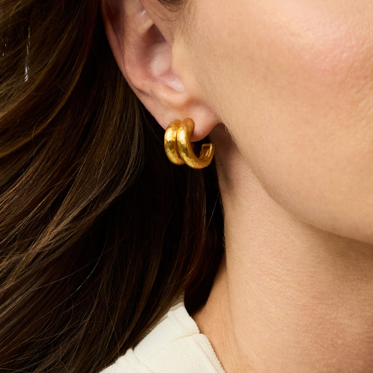 Havana Double Hoop Gold