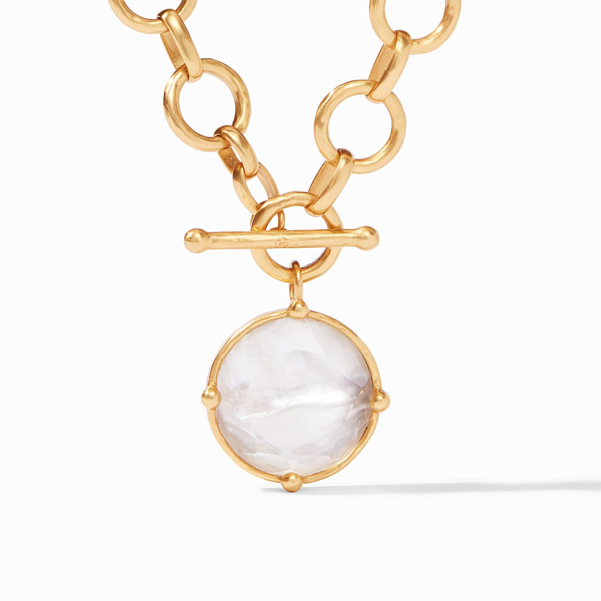 Honeybee Statement Necklace Iridescent Clear Crystal
