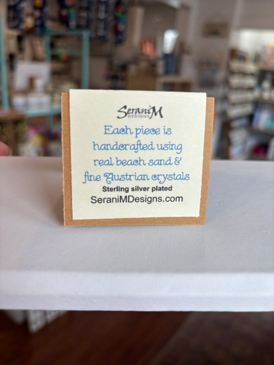 Bonnet Shores Sand & Surf Rectangle Long Earrings