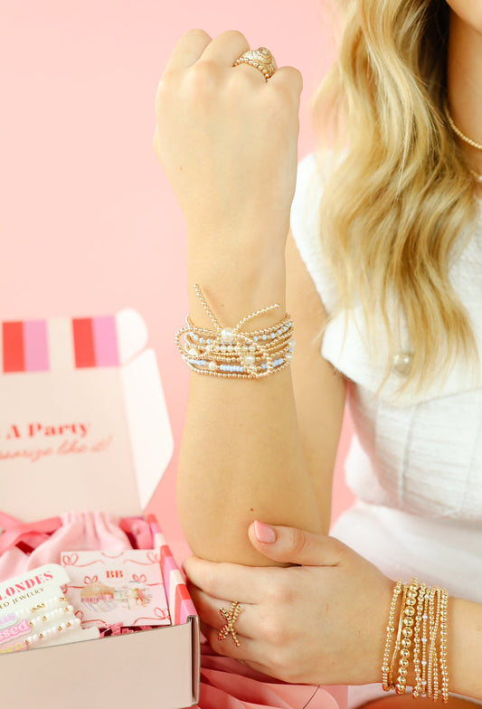 Demi Bracelet in Periwinkle Gold