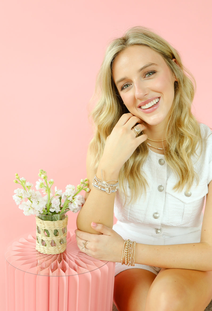 Demi Bracelet in Periwinkle Gold