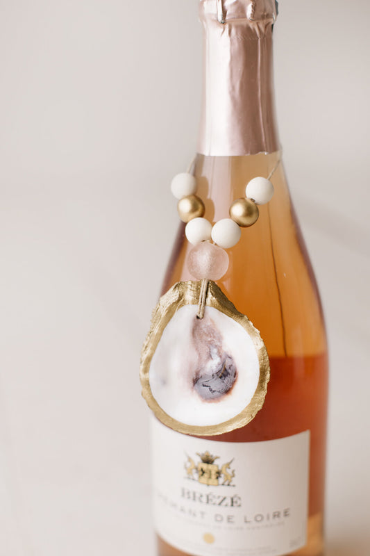Oyster Shell Napkin Ring / Ornament Harbour Blue