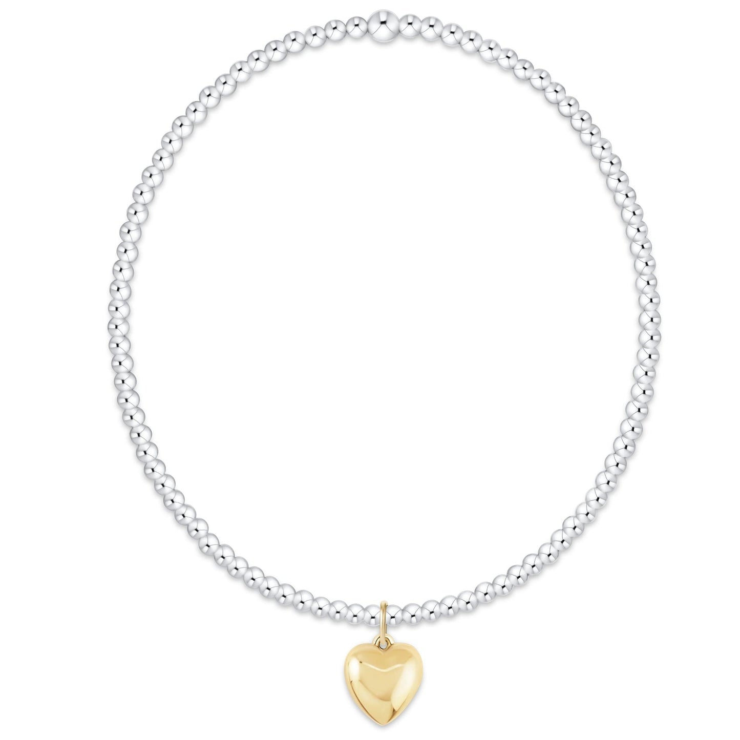 Classic Mixed Metal 2mm Bracelet - Love Plush Small Gold