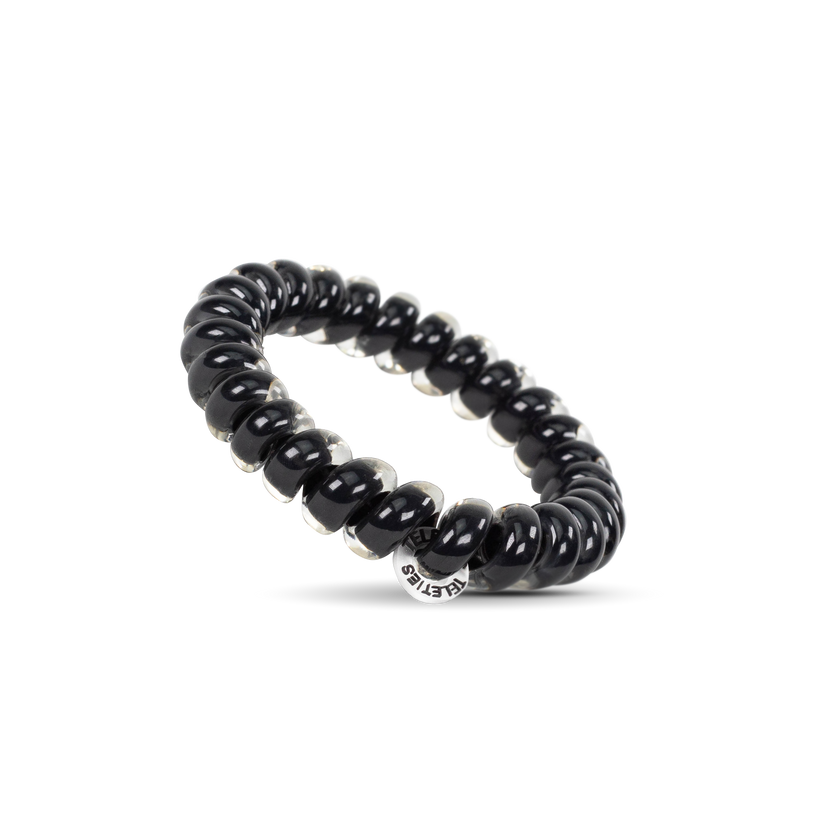 Jet Black Hair Ties Large