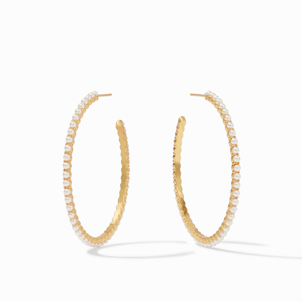 Juliet Hoop Pearl Gold