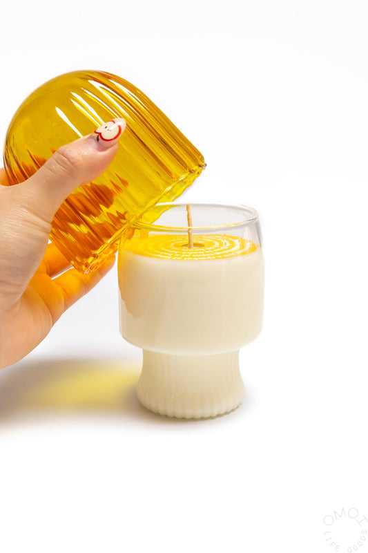 Swedish Dream Lemon Mushroom Cloche Candle