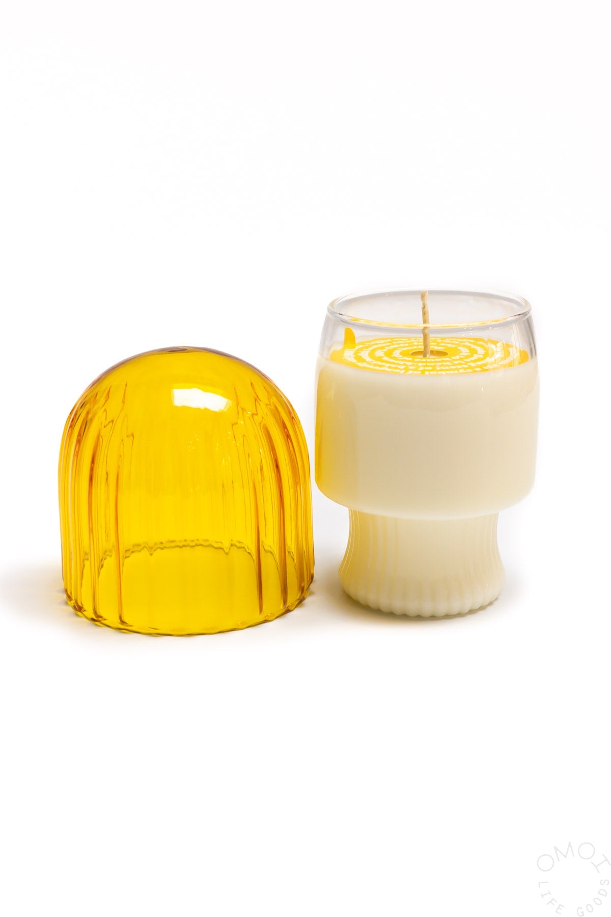 Swedish Dream Lemon Mushroom Cloche Candle