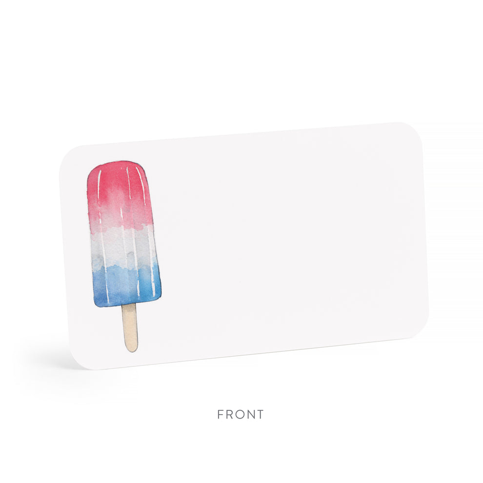 Patriotic Popsicle Little Notes – Boxed Set of 55 Mini Notecards