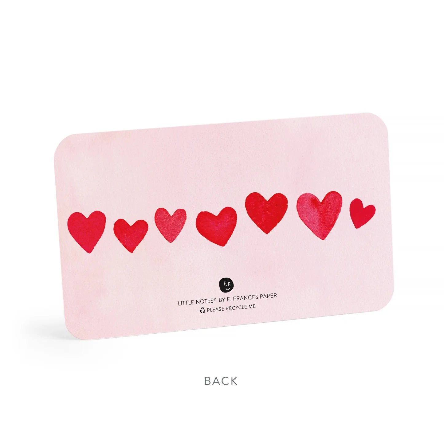 Mini Hearts Blush Little Notes – Boxed Set of 55 Mini Notecards