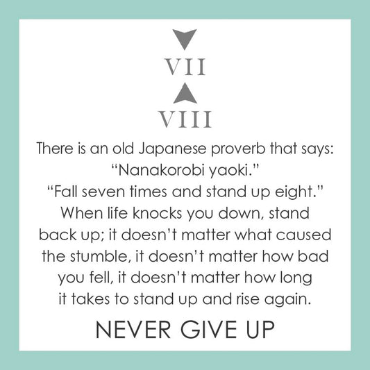 7 Down 8 Up Tag Silver