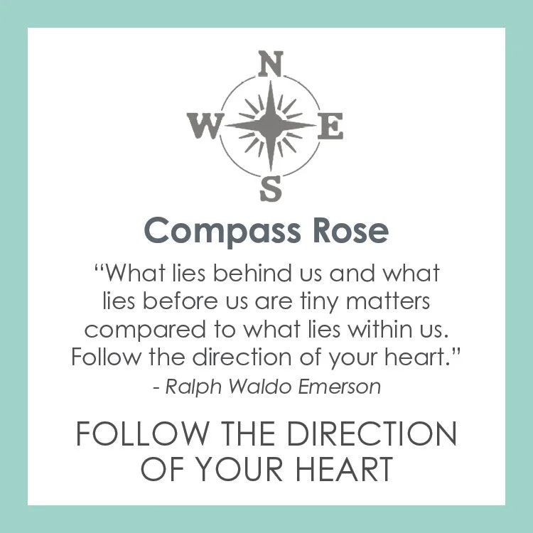 Compass Rose All Gold Pendant