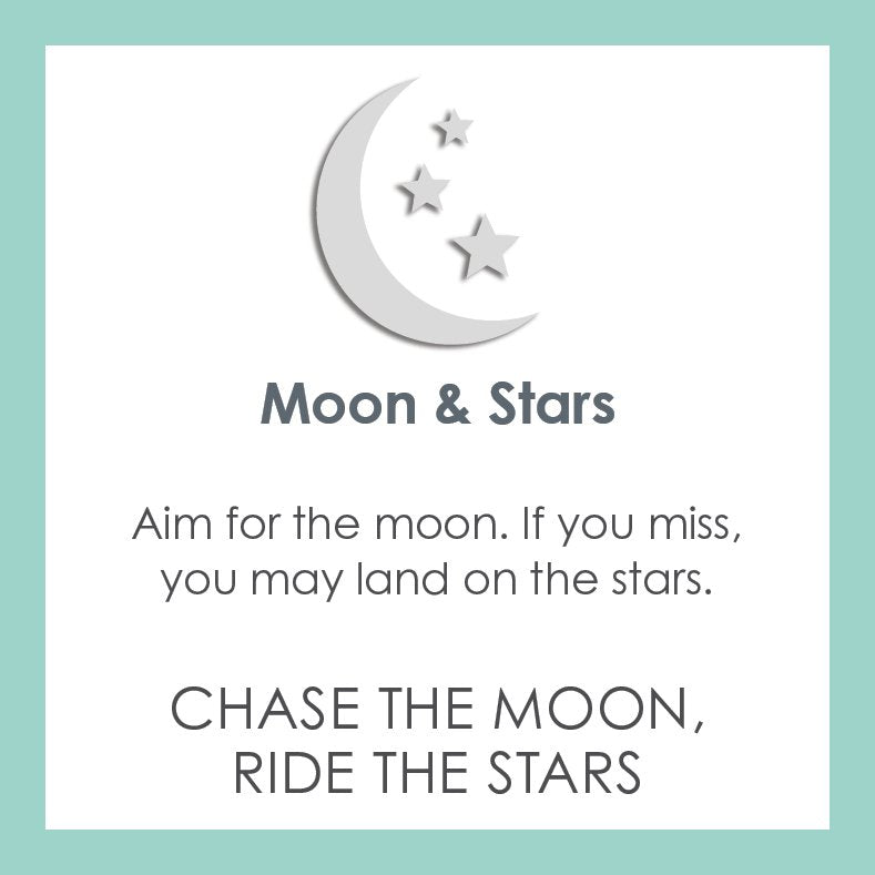 Moon & Stars Gold Pendant