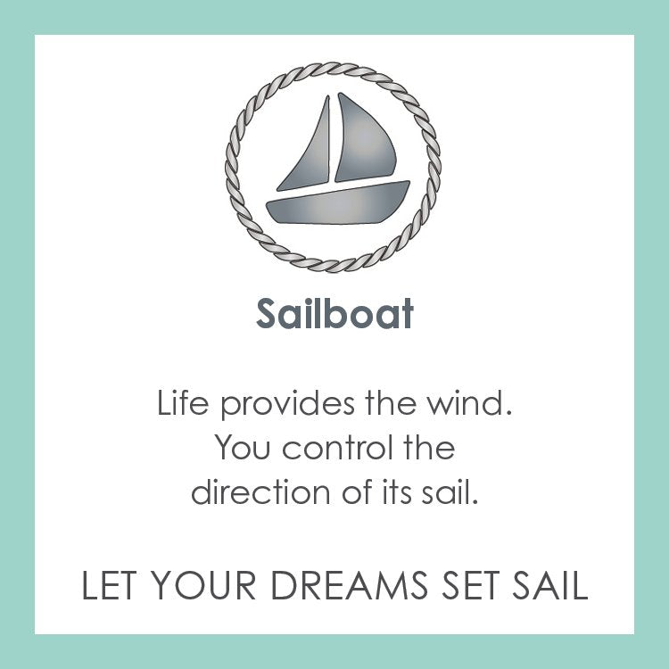 Sailboat Pendant All Gold