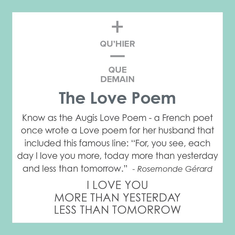 Love Poem Tag Silver